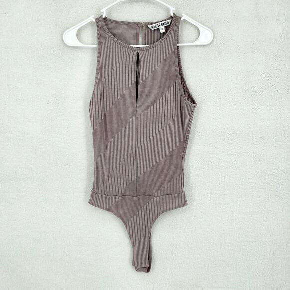 Walter Baker Purple One Piece Top Womens Medium Athena Body Suit Size Small - Picture 1 of 3